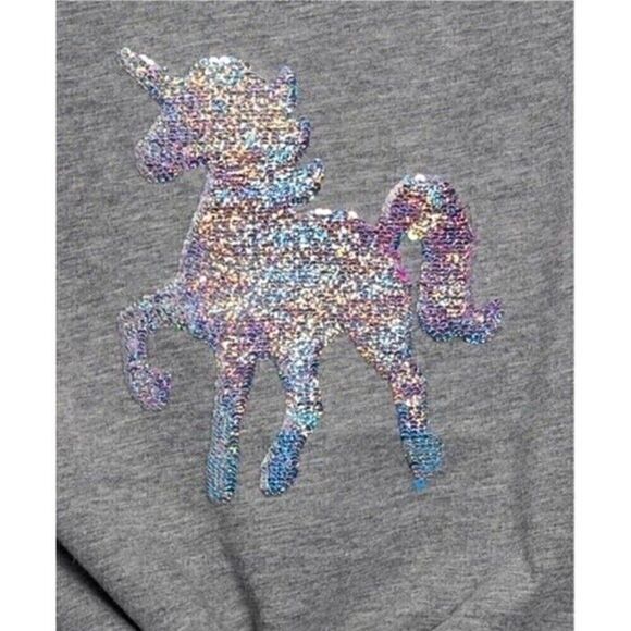 Big Girls Short-less Medium Sleeve Flip Sequin Graphic T-shirt M - Picture 6 of 8